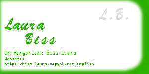 laura biss business card